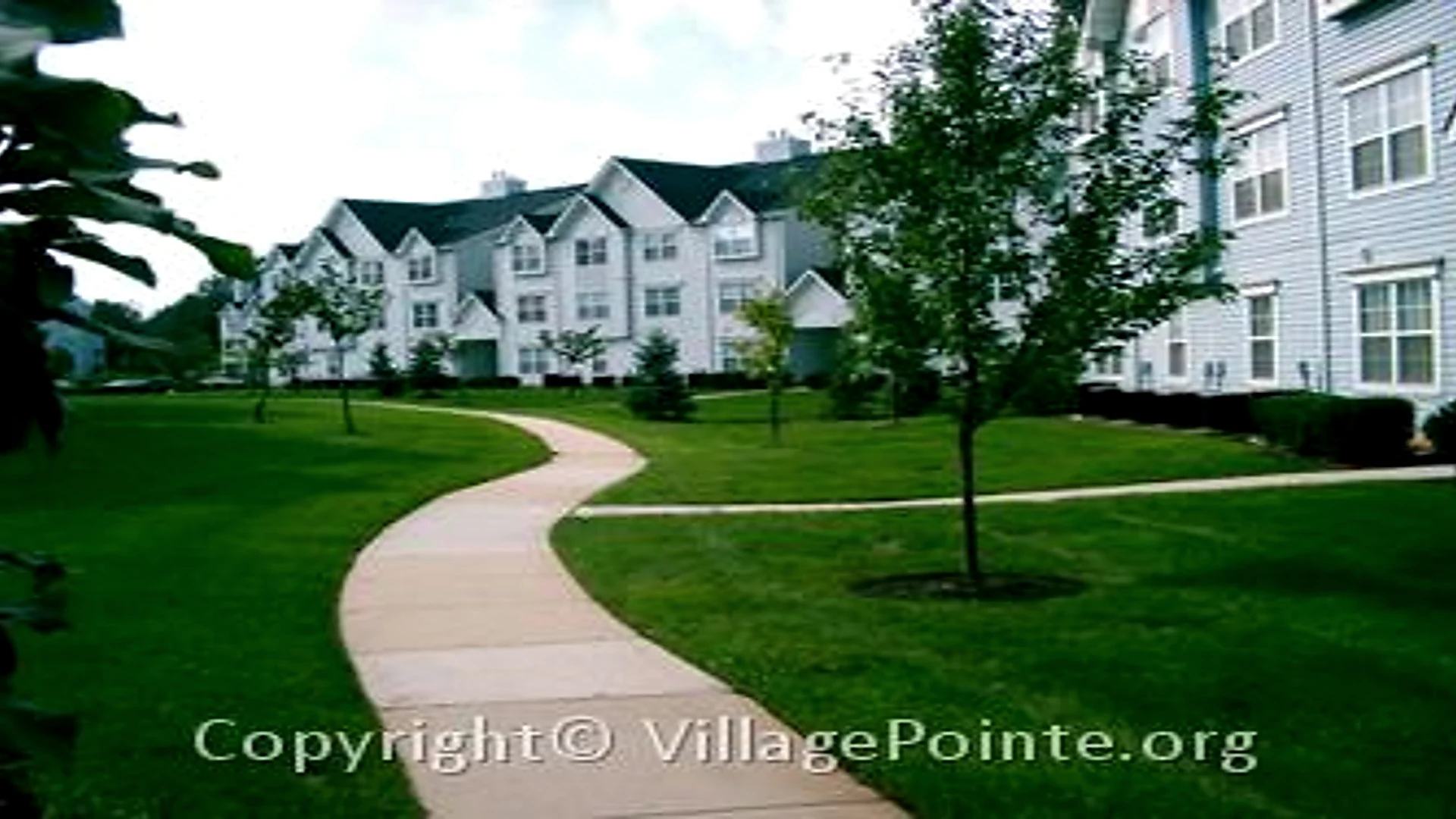 Village Pointe walkway and homes